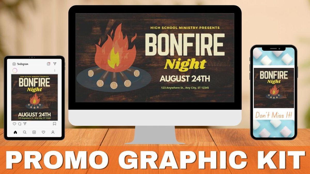 Bonfire Night Canva Graphics Kit image number null